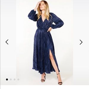 Melissa Pleat Dress by Bardot